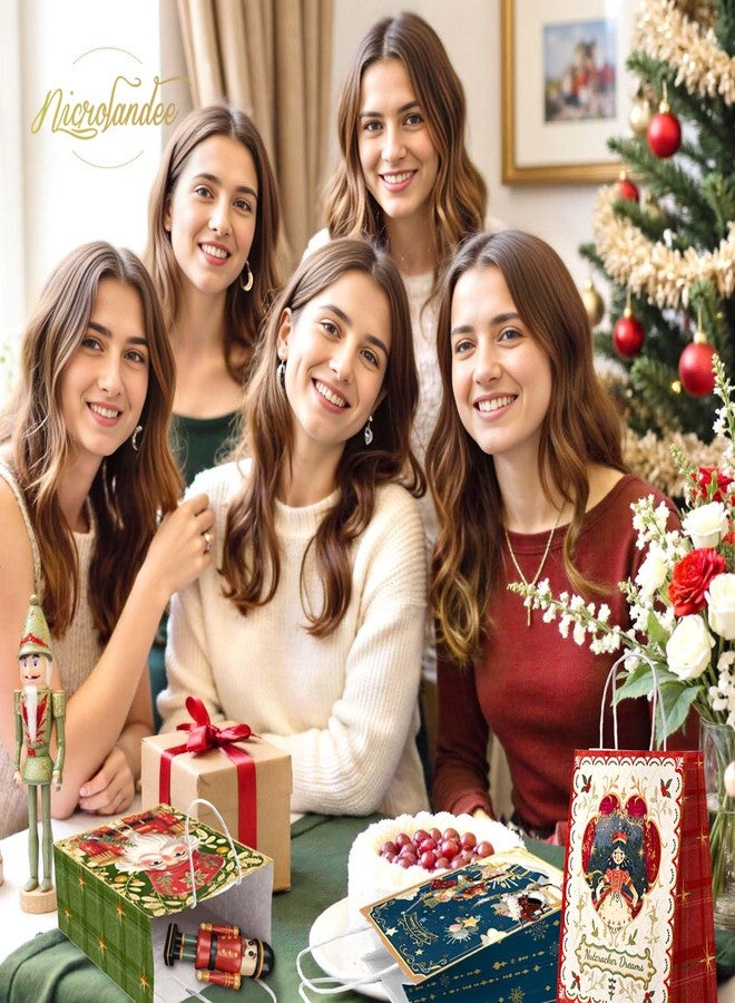 نيكولاندي أكياس هدايا عيد الميلاد من نيكرولاندي، بتصميم كسارة البندق الصغيرة، 24 قطعة - أكياس تغليف هدايا حفلات عيد الميلاد بمقبض، أكياس هدايا عيد الميلاد، هدايا الحفلات، حلويات وهدايا أخرى، أكياس هدايا بالجملة - Image 4